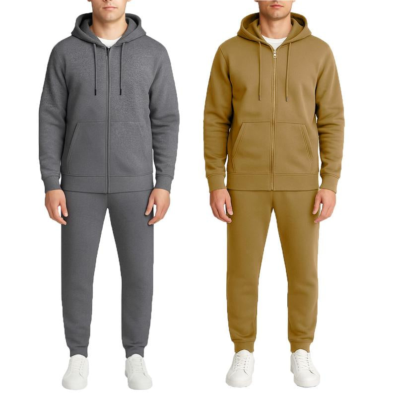 Men’S Multi Pack Fleece Zip Hoodie & Jogger Sets