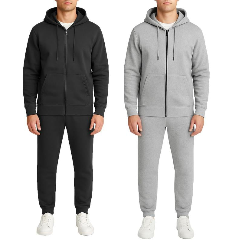 Men’S Multi Pack Fleece Zip Hoodie & Jogger Sets