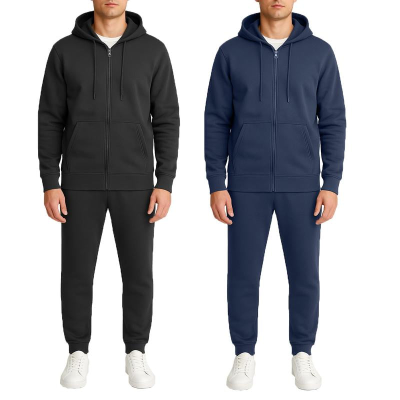 Men’S Multi Pack Fleece Zip Hoodie & Jogger Sets