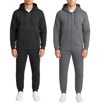 Men’S Multi Pack Fleece Zip Hoodie & Jogger Sets