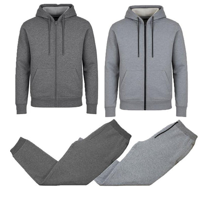 Men’S Multi Pack Fleece Zip Hoodie & Jogger Sets